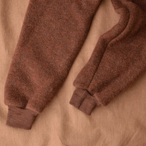 Child's Track Pants - 100% Organic Wool Fleece - Cinnamon (3-8y+) *Limited Edition
