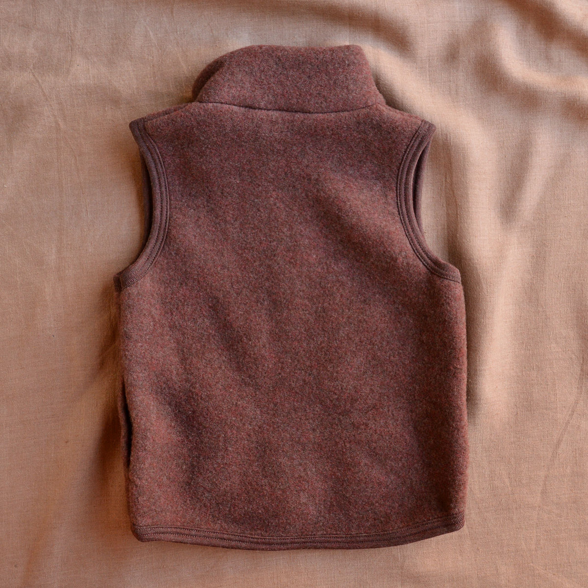 Kids Zip Vest - 100% Organic Wool Fleece (3-10y)