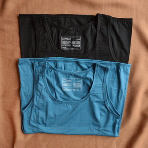 Sleeveless Sports Tank - Organic Merino/Silk (Women’s S-L) *Restocking soon