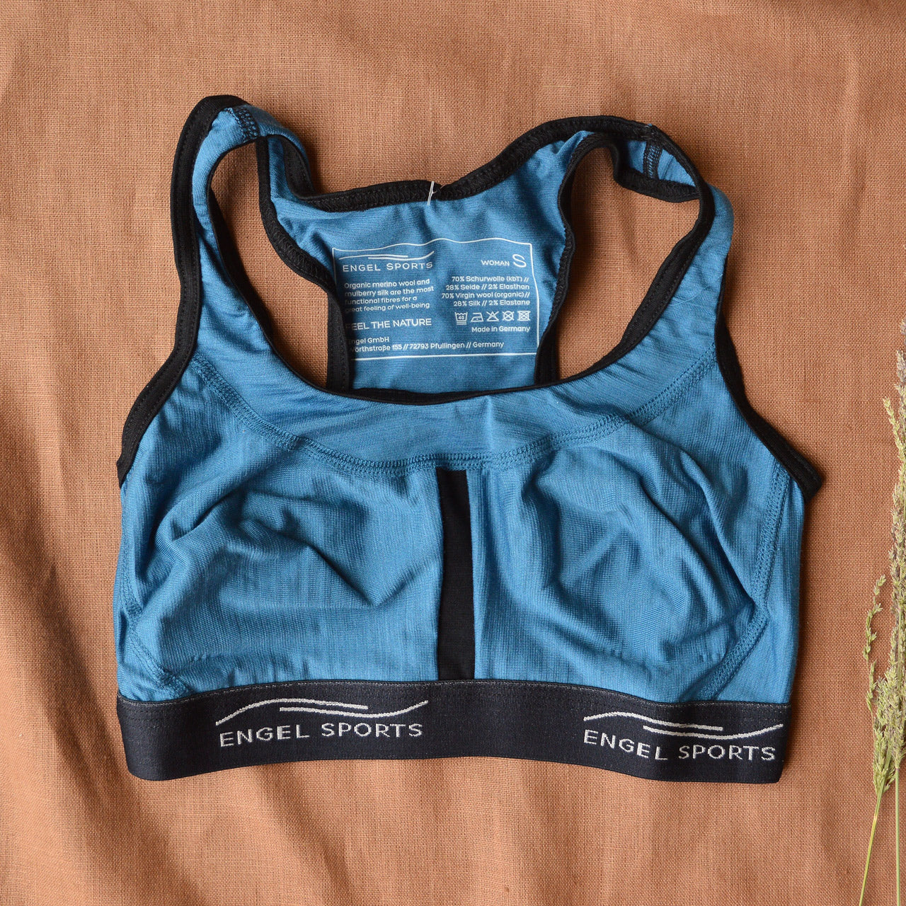 Organic Merino/Silk Sports Bra by Engel Germany from Woollykins