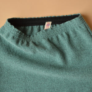 Women's Boiled Merino Wool Skirt - Jade Melange (M) *Last One!