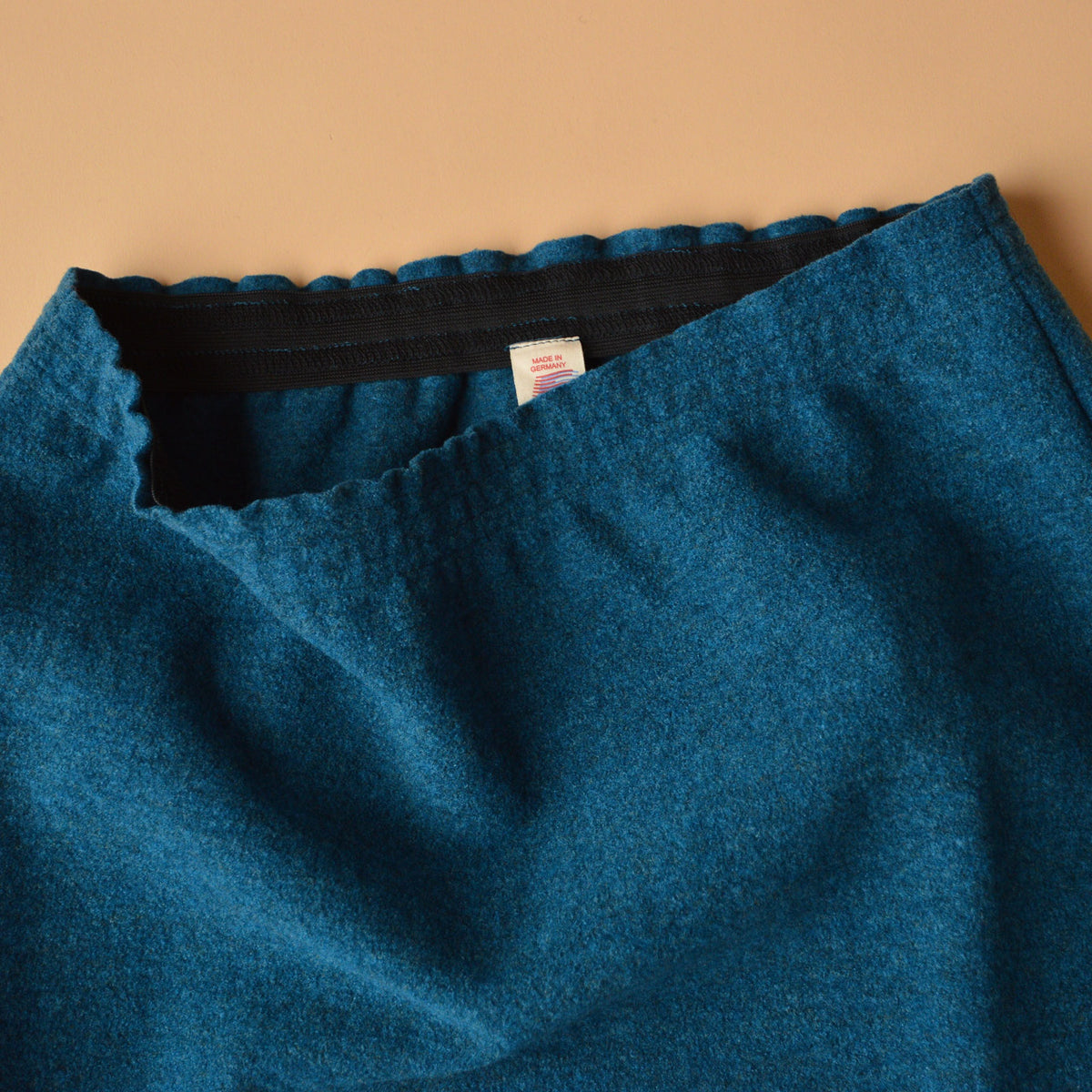 Women's Boiled Wool Skirt - Organic Merino - Pacific Melange (XS-L)