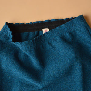 Women's Boiled Merino Wool Skirt - Pacific Melange (XS-L)