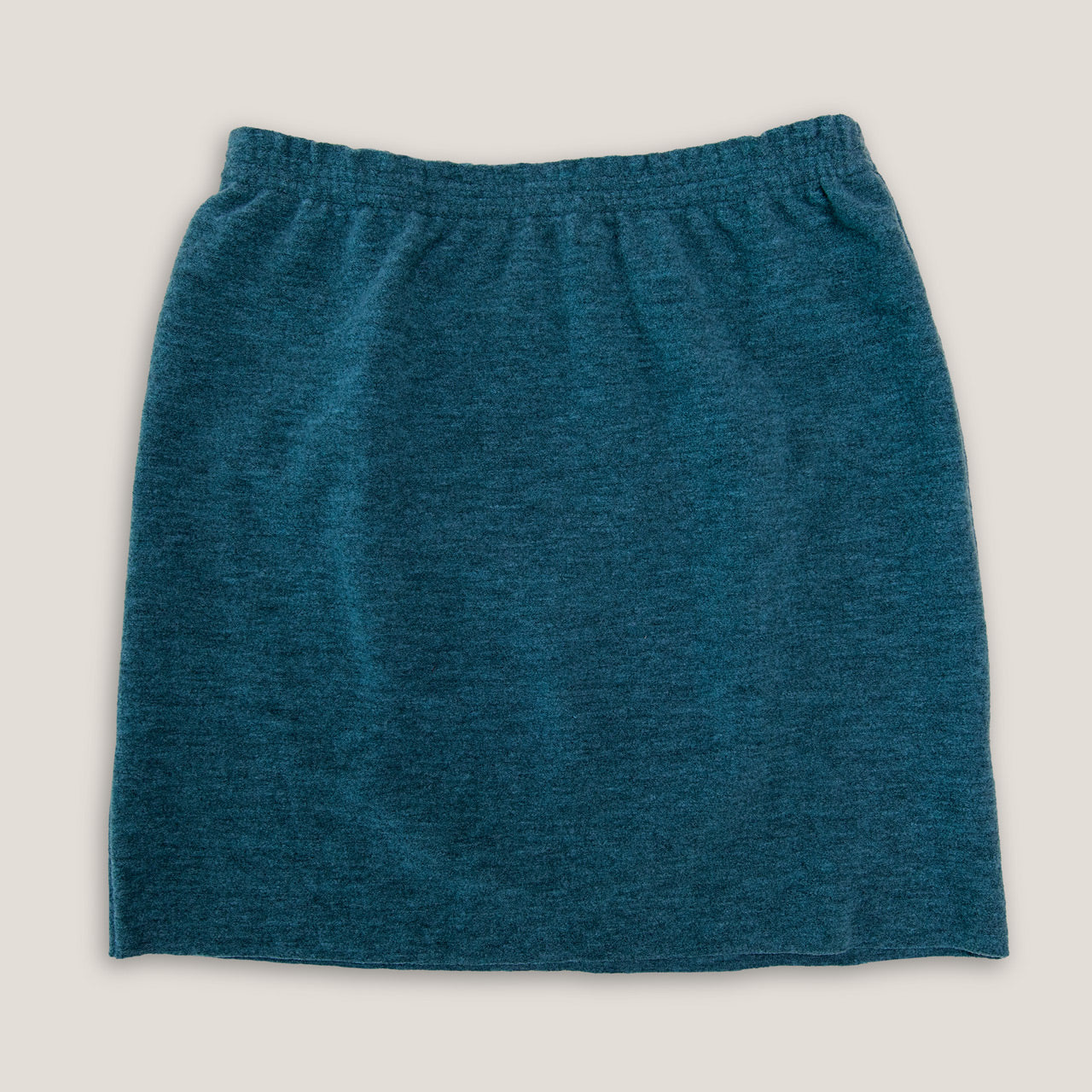 Women's Boiled Merino Wool Skirt - Pacific Melange (XS-L) *Pre-order