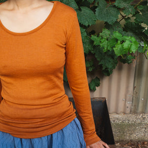Women's Merino Wool/Silk Long Sleeve Top (XS-L) *Limited Edition