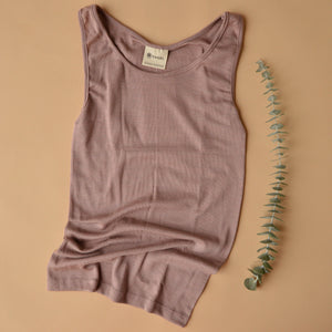 Women's Sleeveless Organic Merino/Silk Vest