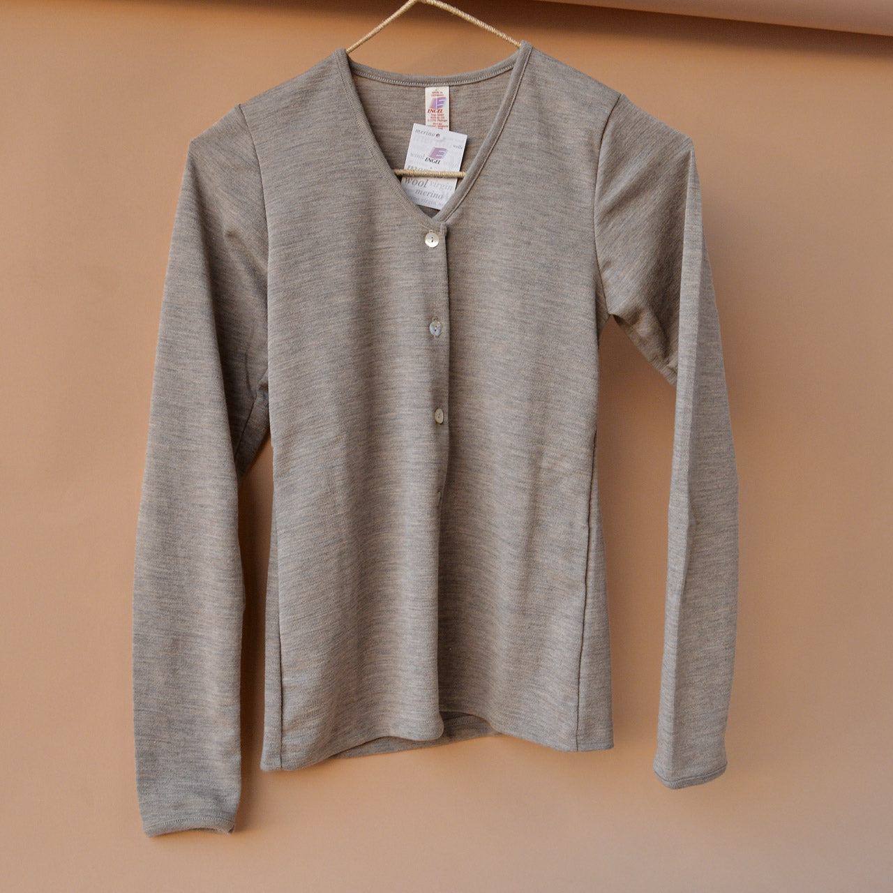 Women s Fine Rib Cardigan 100 Organic Merino Wool XS L Limited E Woollykins