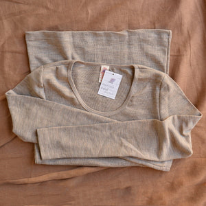 Women's 100% Organic Merino Wool Long Sleeve Top (XS-L) *Limited Edition