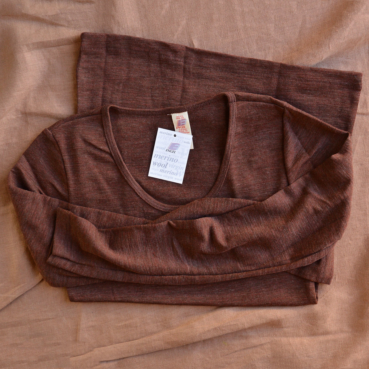 Women's 100% Organic Merino Wool Long Sleeve Top