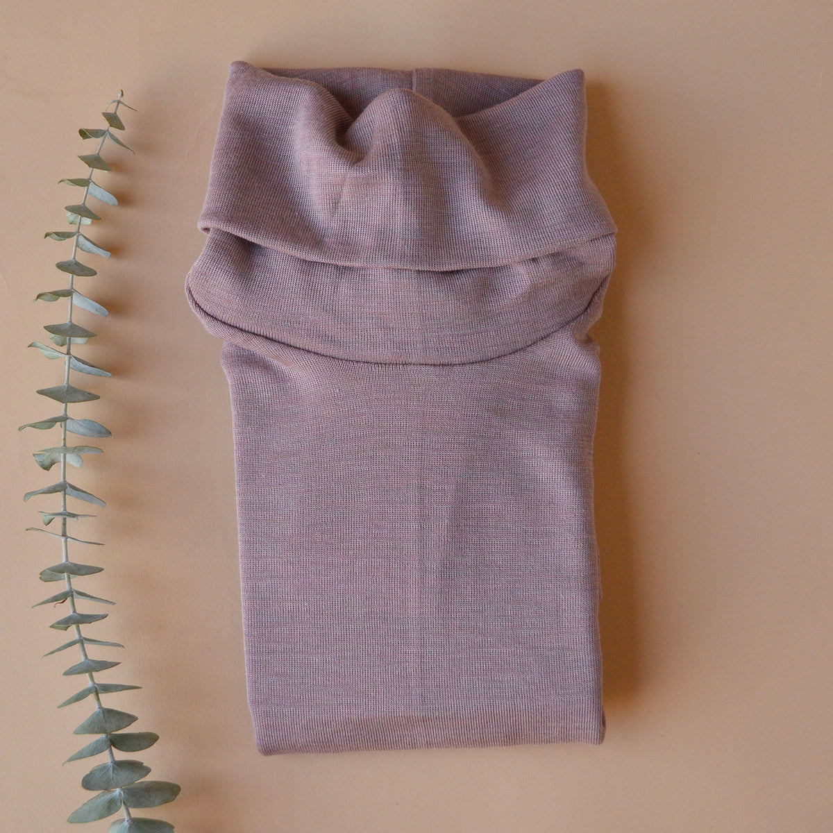 Women's Turtleneck Long Sleeve Top - Organic Merino/Silk *Restocking 2026