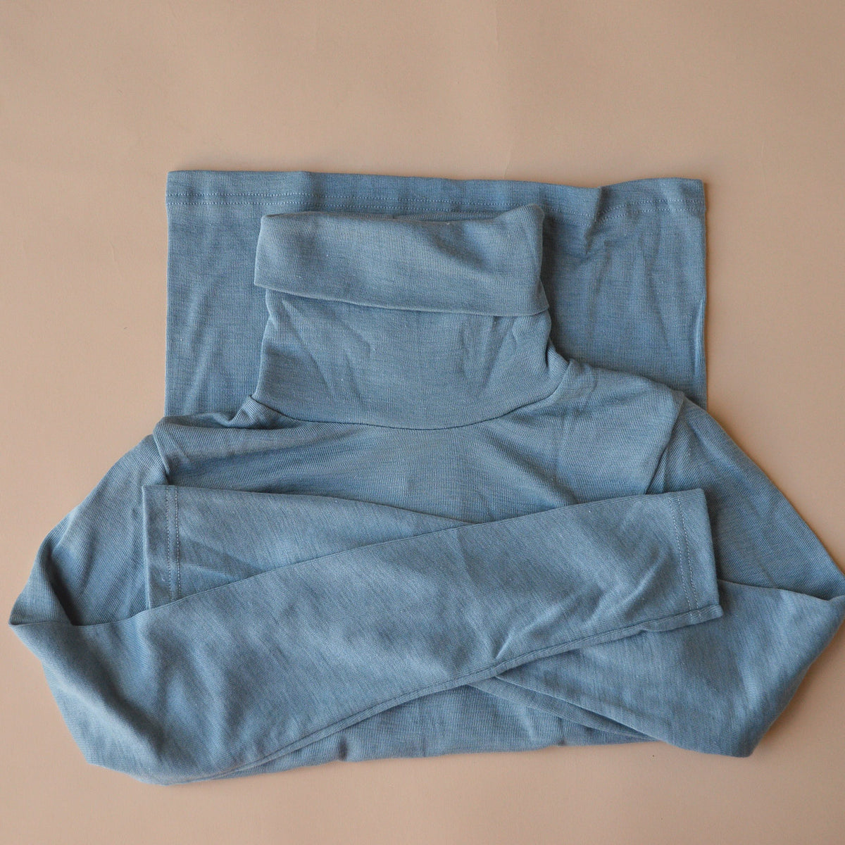 Women's Turtleneck Long Sleeve Top - Organic Merino/Silk *Restocking 2026