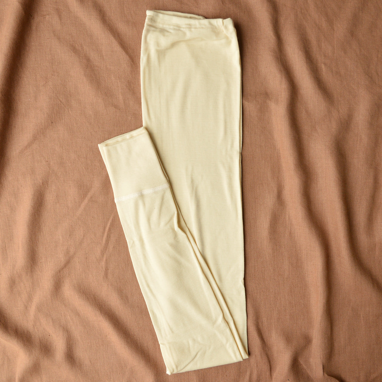 Women s 100 Organic Merino Wool Long Johns Natural Woollykins