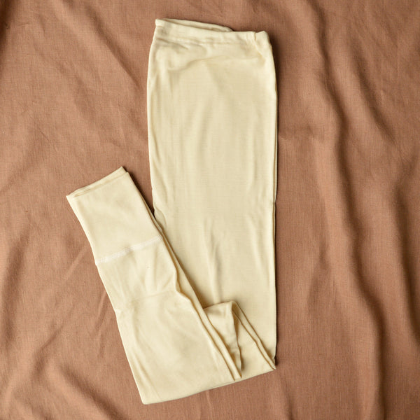 Women's 100 Organic Merino Wool Long Johns Natural Woollykins
