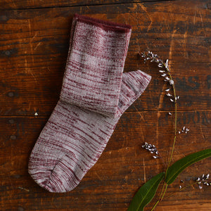 FUB Merino Wool Socks - Fine Melange Knit (Adults)