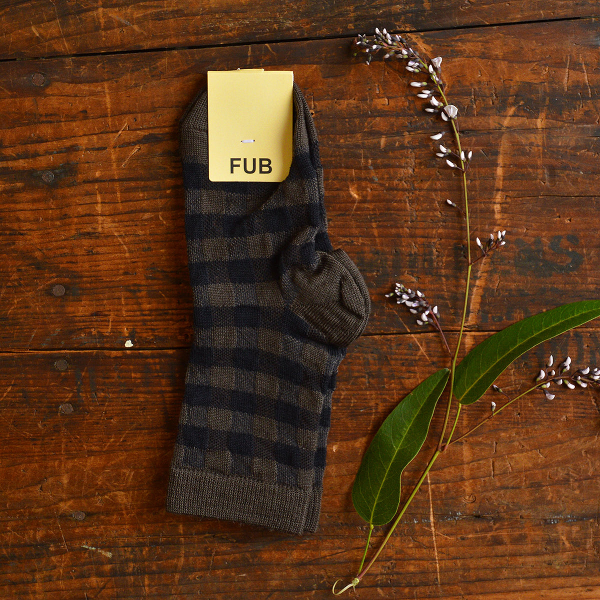 FUB Merino Wool Socks - Check Knit (Kids)