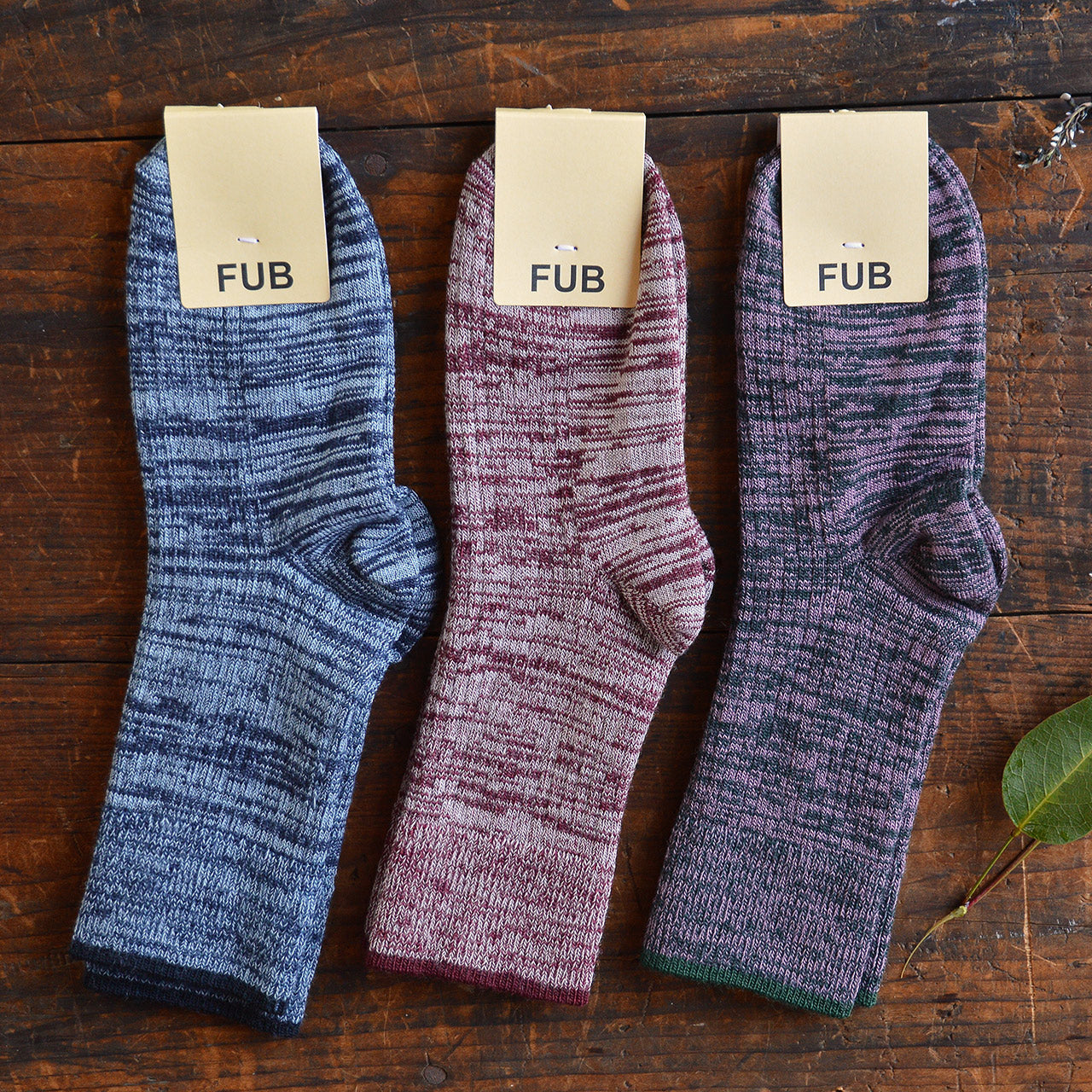 FUB Merino Wool Socks - Fine Melange Knit (Kids)
