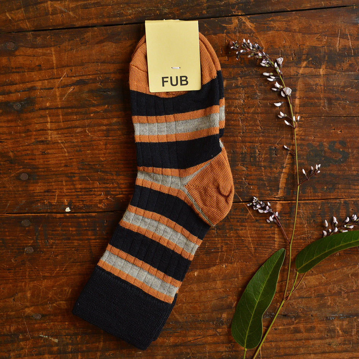 FUB Merino Wool Socks - Fine Knit Stripes (Kids)