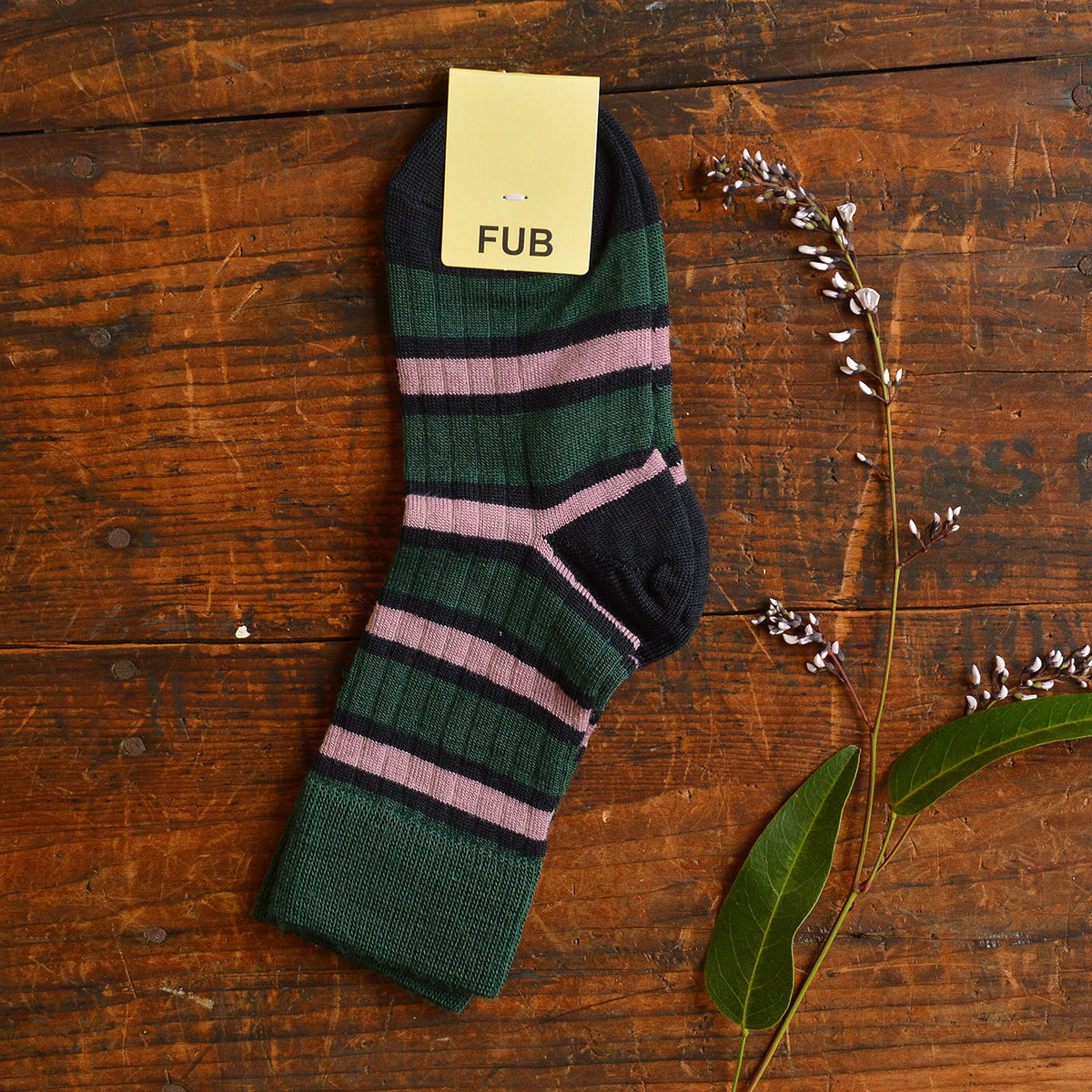 FUB Merino Wool Socks - Fine Knit Stripes (Kids)