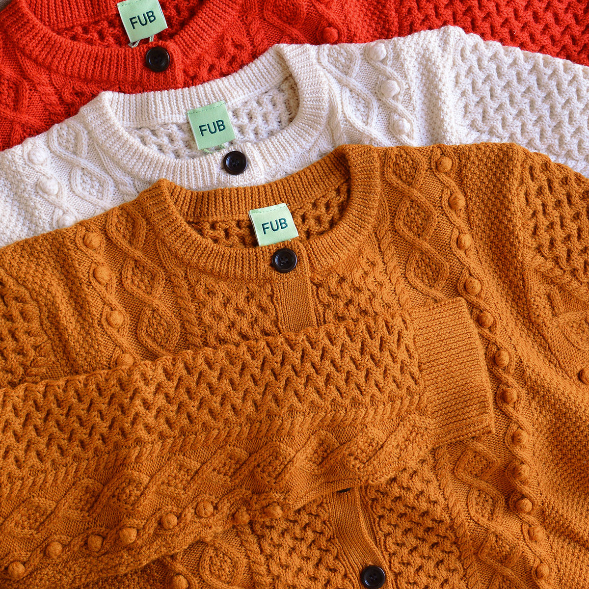 Women's Aran Cardigan - 100% Merino (Teens-Womens S)