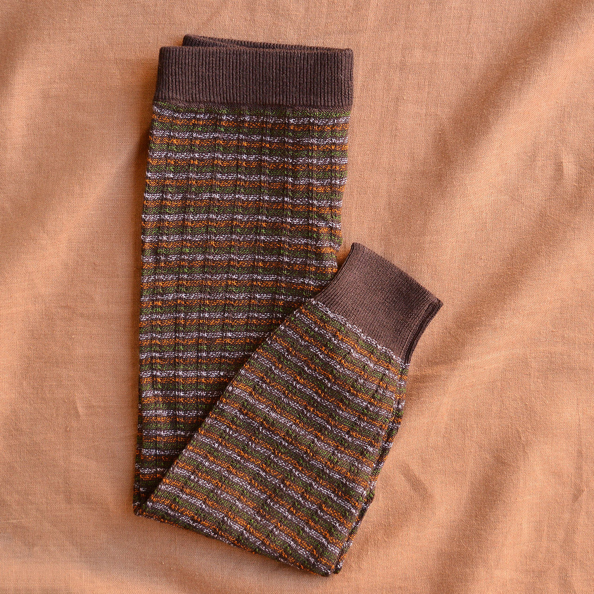 Knitted Pants - 100% Merino - Melange Stripes (2-12y+ Teen/Womens XS)