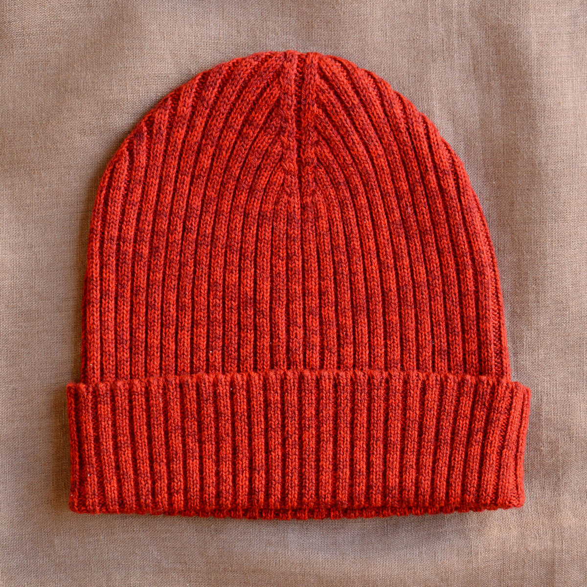 Melange Rib Beanie - 100% Merino (Child-Adults)