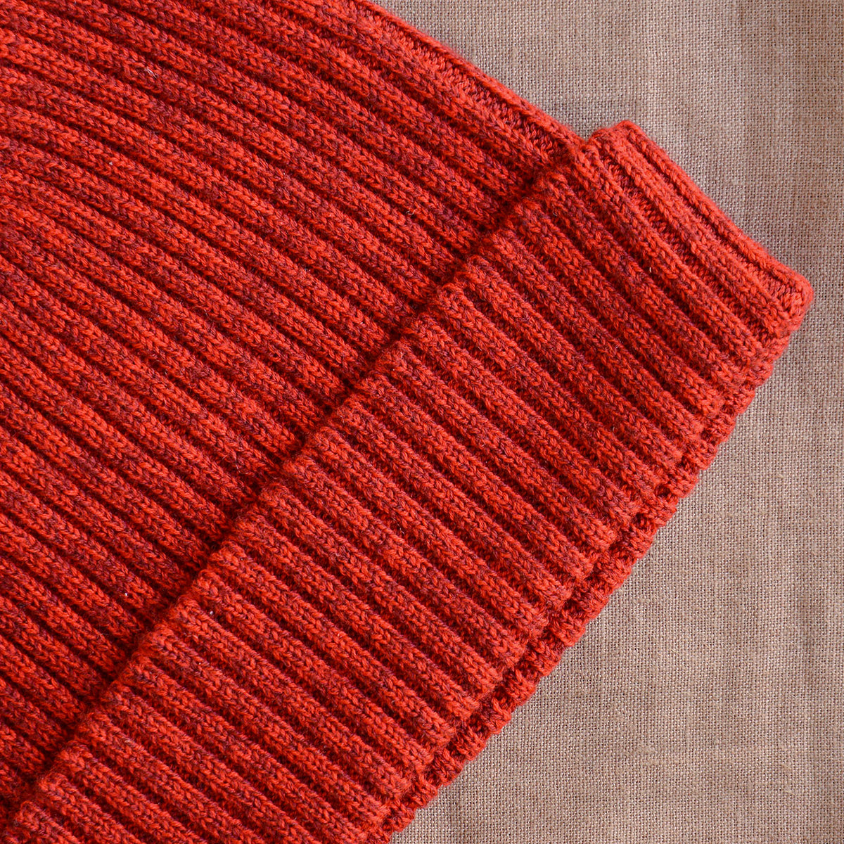 Melange Rib Beanie - 100% Merino (Child-Adults)