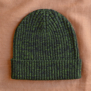Melange Rib Beanie - 100% Merino (Child-Adults)