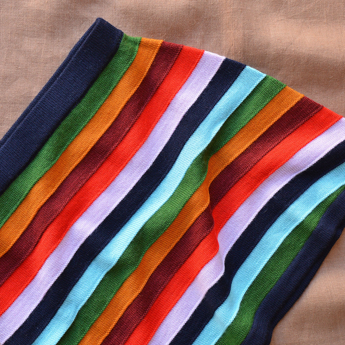 Striped Skirt - 100% Merino (5-12y+ Teen/Womens XS)