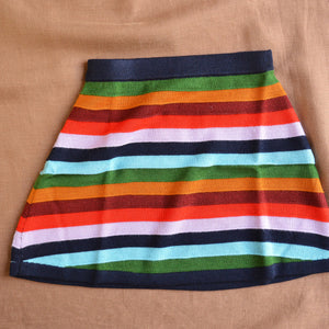 Striped Skirt - 100% Merino (5-12y+ Teen/Womens XS)