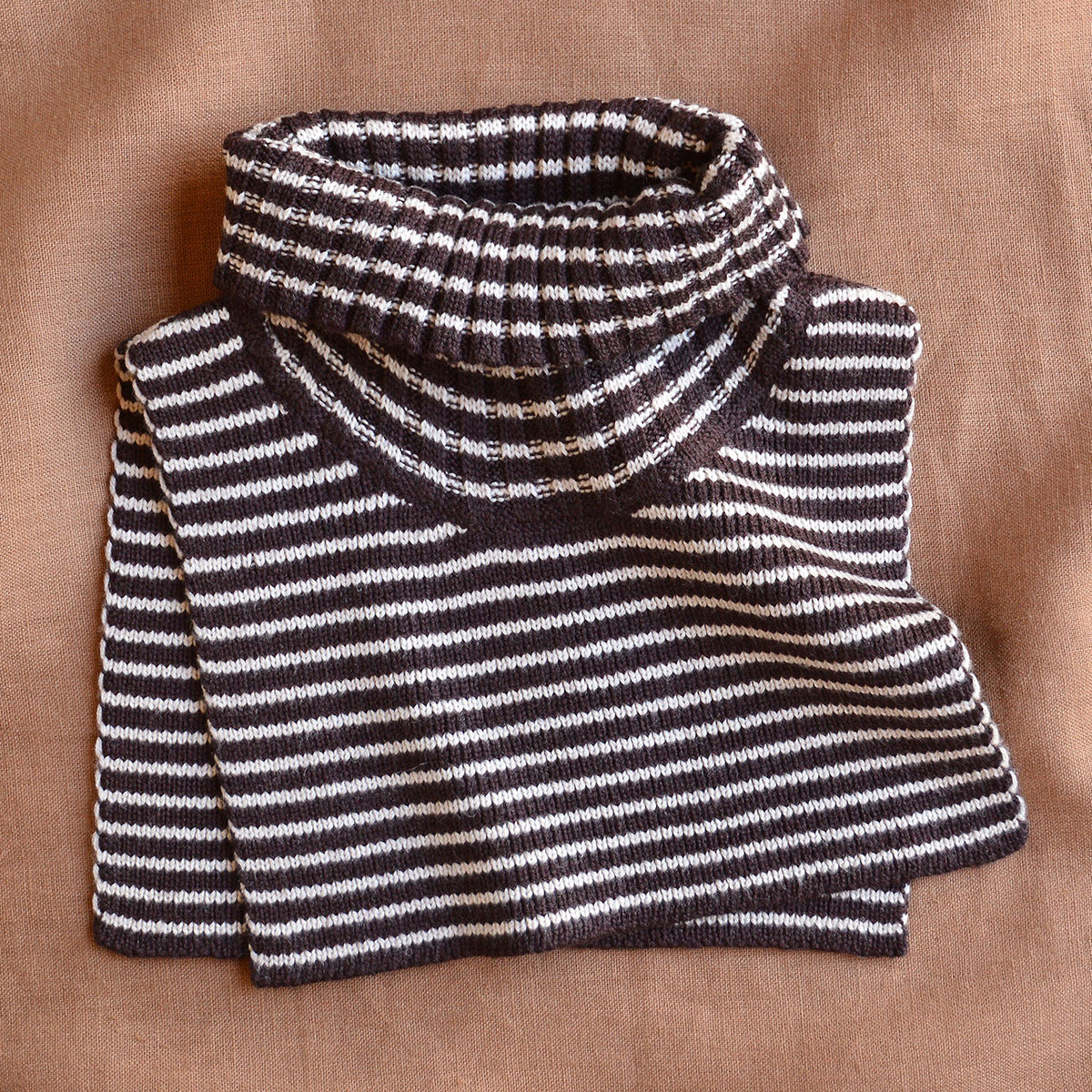 Turtle Neck Warmer - 100% Merino - Stripes (Child-Adult)