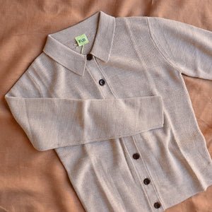 Women's Fine Rib Cardigan - 100% Merino  (Teens-Womens S)