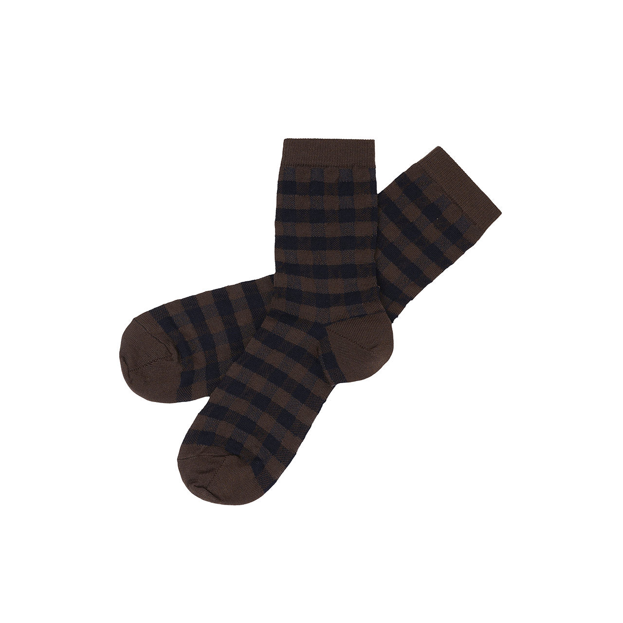 FUB Merino Wool Socks - Fine Check Knit (Adults)