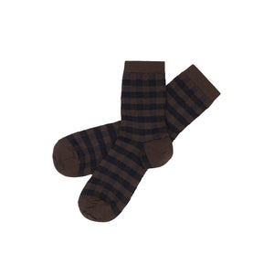 FUB Merino Wool Socks - Fine Check Knit (Adults)