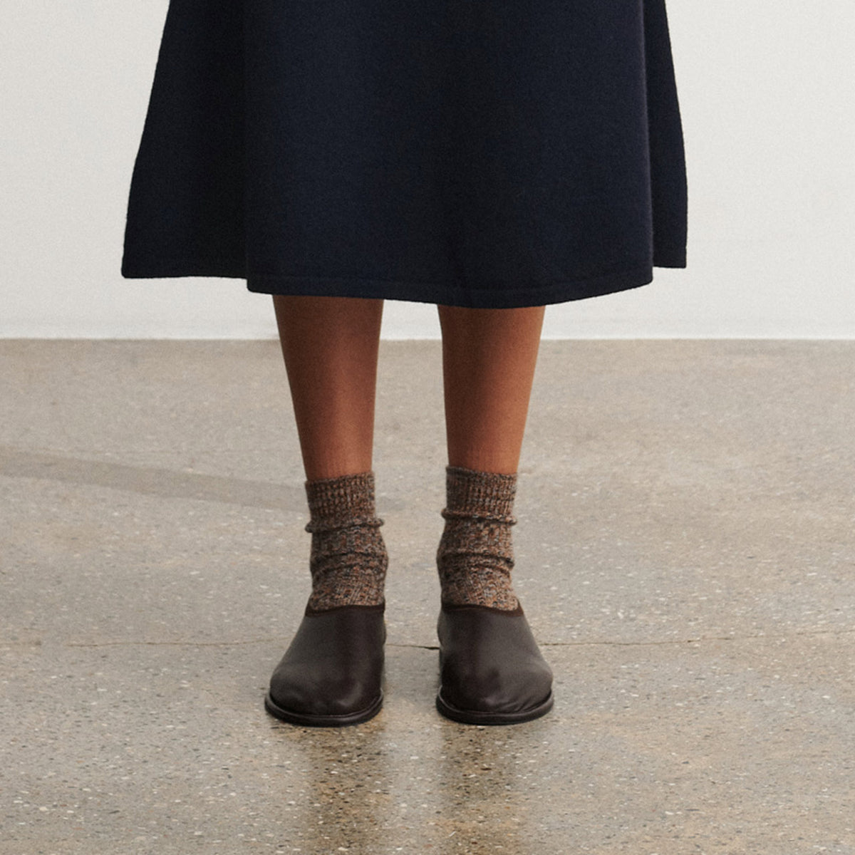 FUB Merino Wool Socks - Thick Melange Knit (Adults)