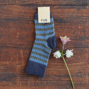 FUB Merino Wool Socks - Fine Knit Stripes (Kids)