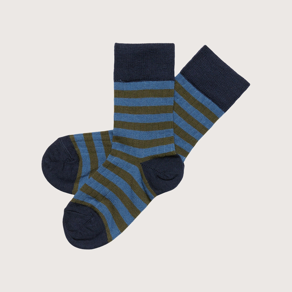 FUB Merino Wool Socks - Fine Knit Stripes (Kids)