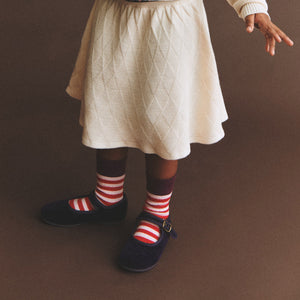 FUB Merino Wool Socks - Fine Knit Stripes (Kids)