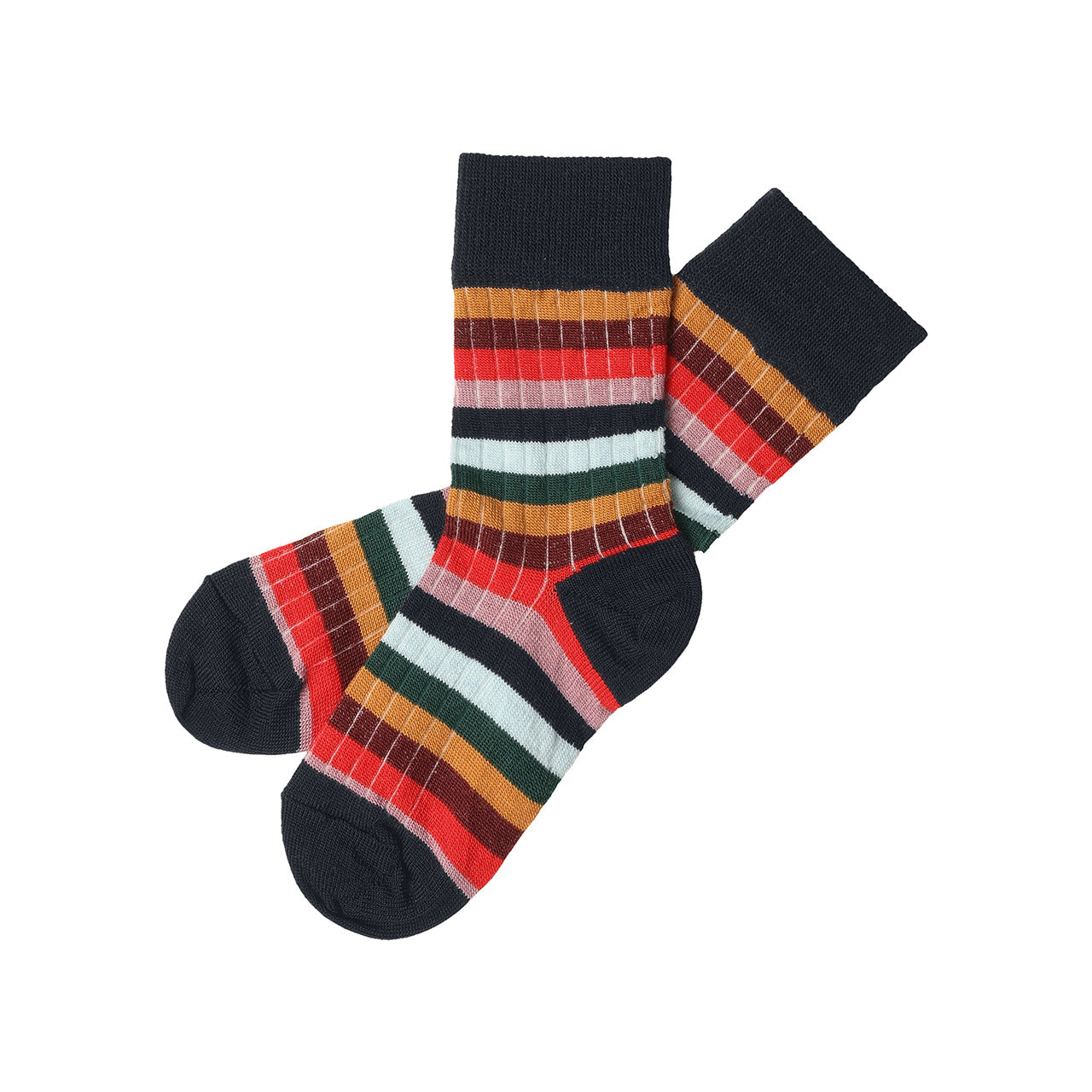 FUB Merino Wool Socks - Fine Knit Stripes (Kids)