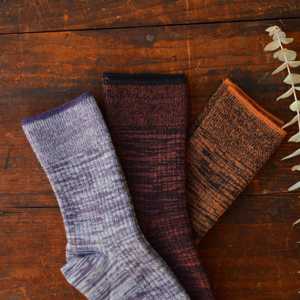 FUB Merino Wool Socks - AW25 Fine Melange Knit (Kids) *Last ones