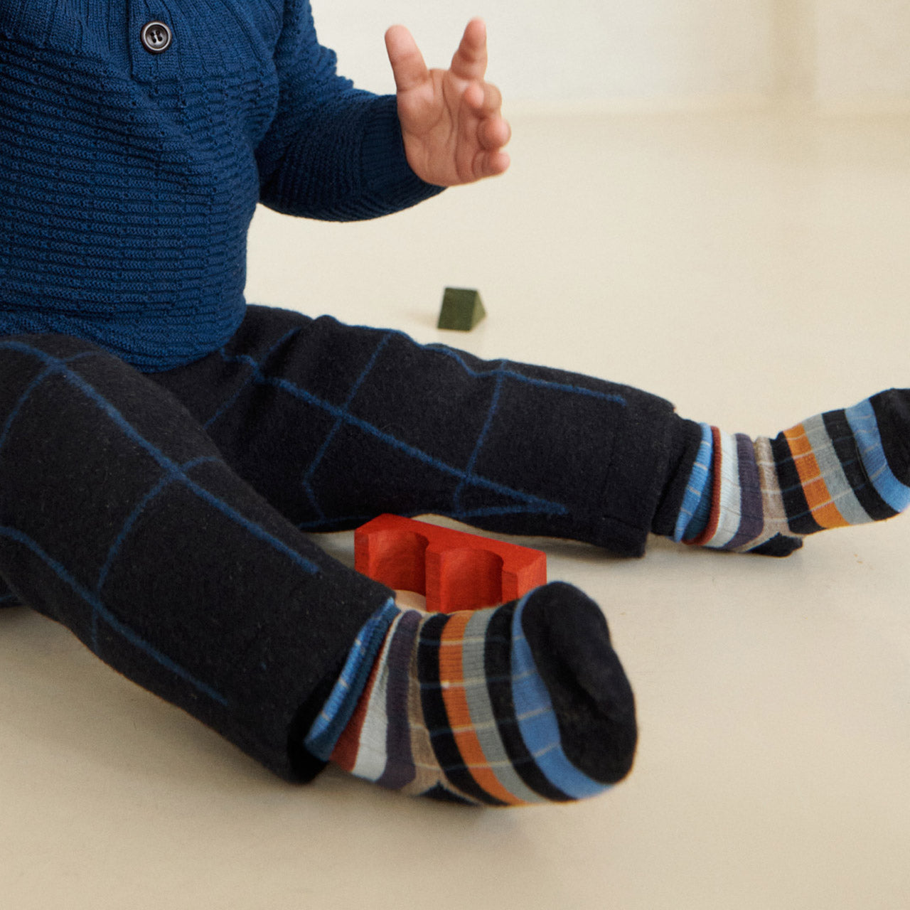 FUB Merino Wool Socks - Fine Knit Stripes (Kids)