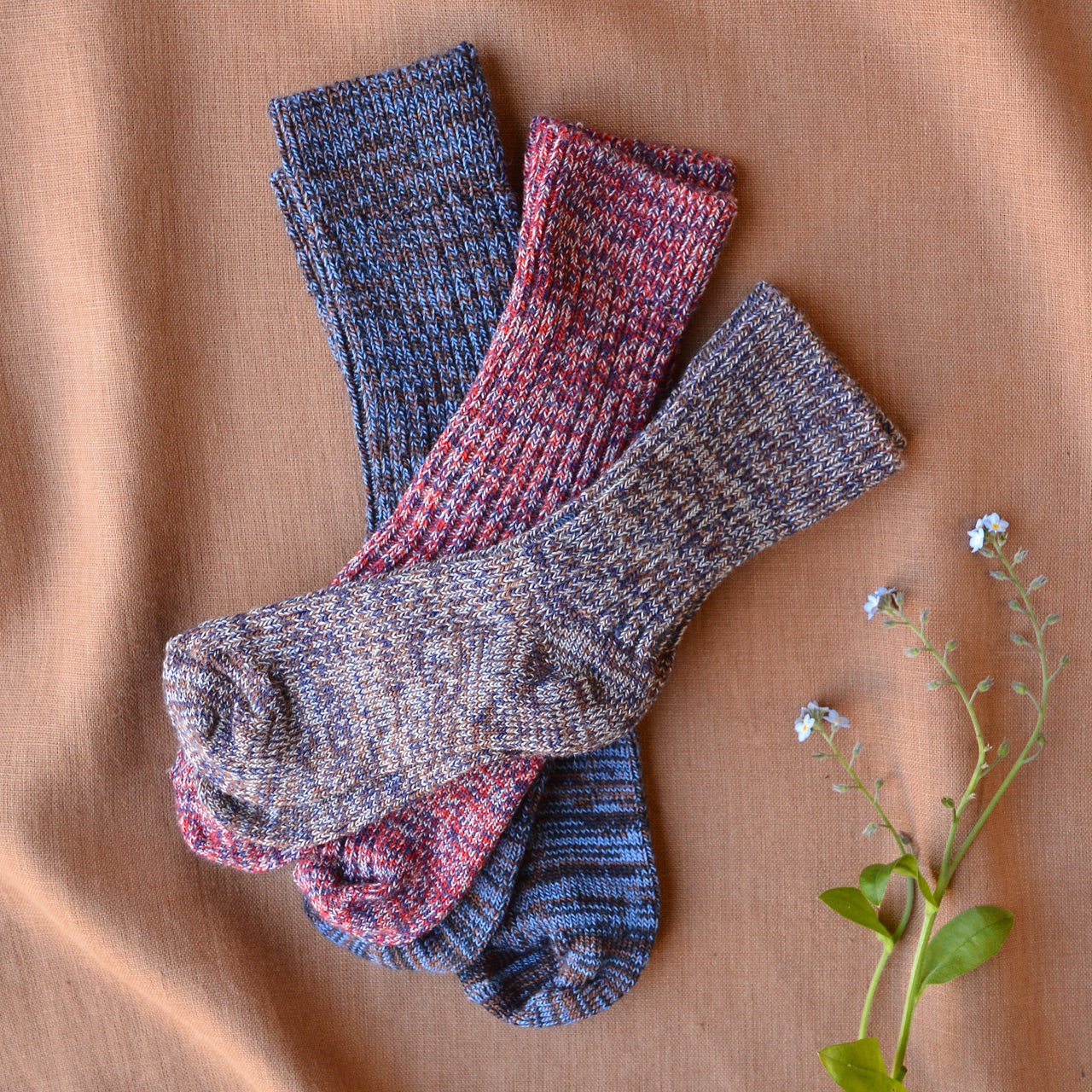 FUB Merino Wool Socks - Melange Knit (Kids)