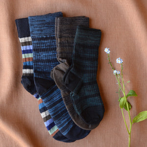 FUB Merino Wool Socks - Stripes AW24 (Kids 29-36)