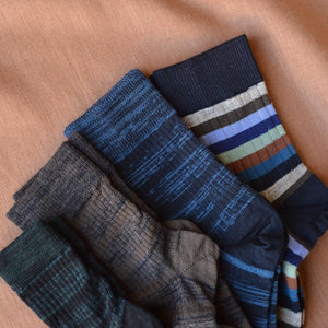 FUB Merino Wool Socks - Stripes AW24 (Kids 29-36)