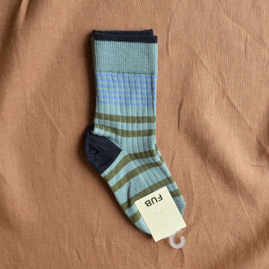 FUB Merino Wool Socks - Stripes (Kids 6y+)
