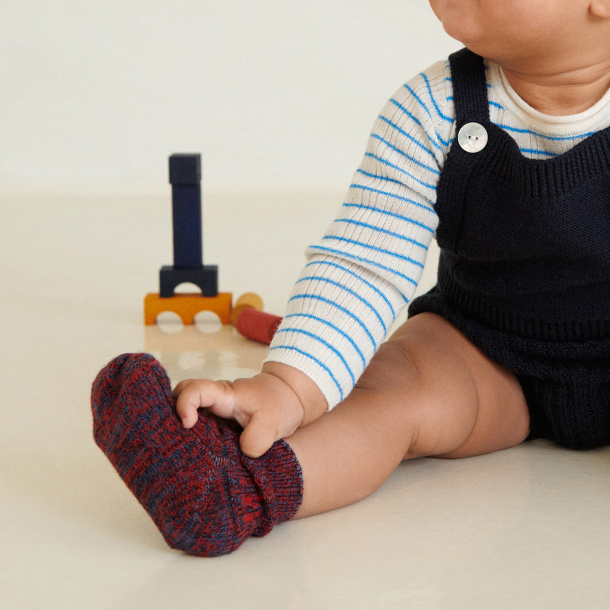 FUB Merino Wool Socks - AW25 Thick Melange Knit (Kids) *Last ones