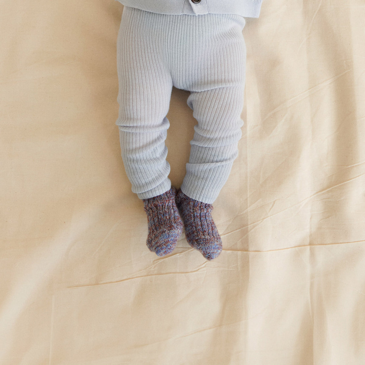 FUB Merino Wool Socks - AW25 Thick Melange Knit (Kids) *Last ones