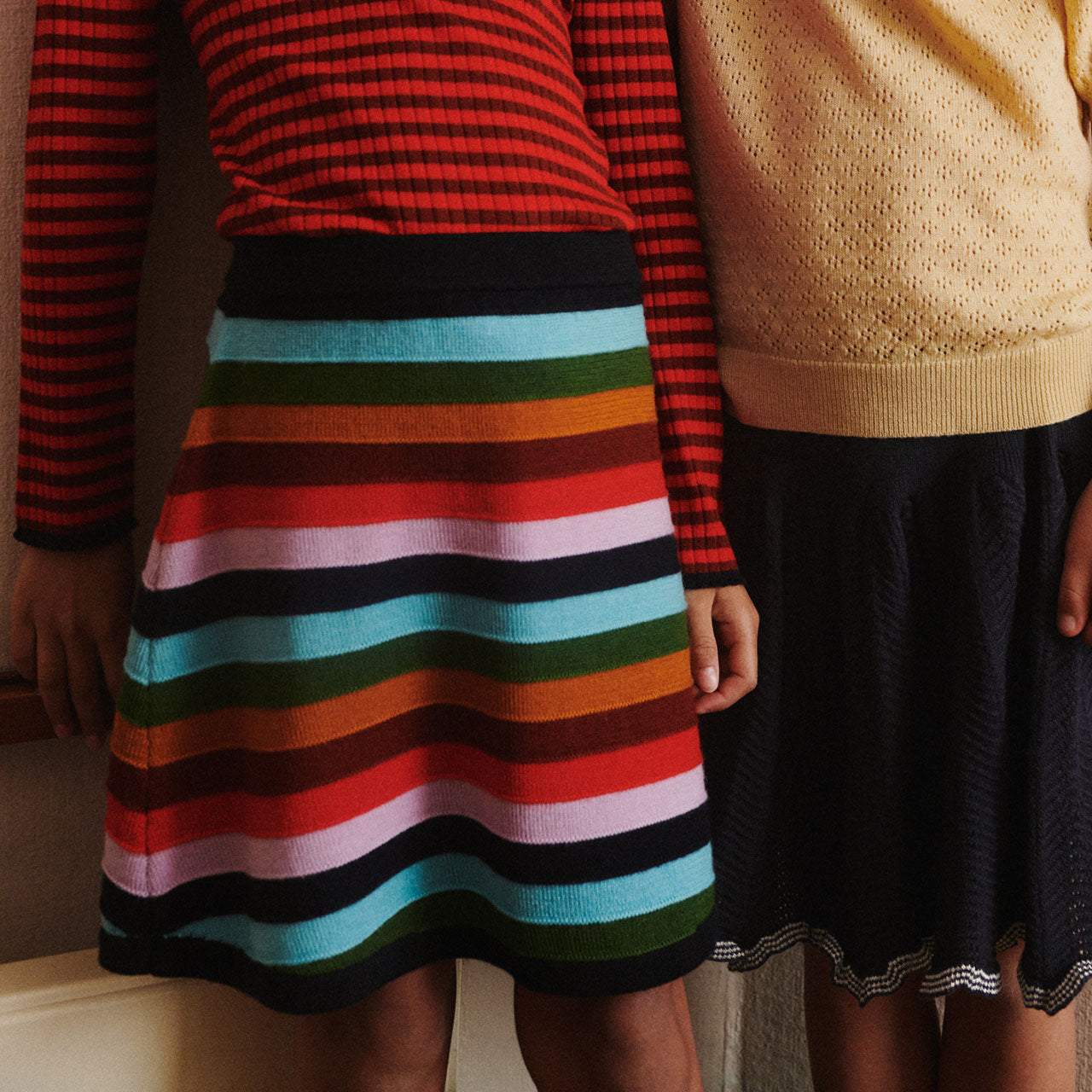 Striped Skirt - 100% Merino (5-12y+ Teen/Womens' XS) *Arriving 2026