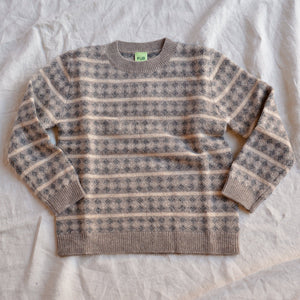 Jacquard Sweater - 100% Lambswool - Hazel Melange (2-12y+)