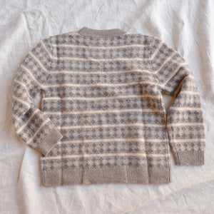 Jacquard Sweater - 100% Lambswool - Hazel Melange (2-12y+)