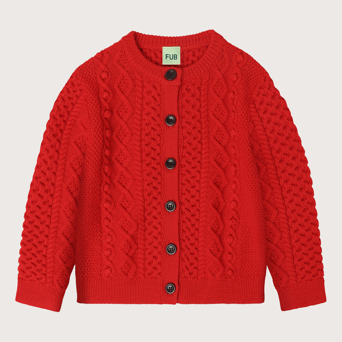 Women's Aran Cardigan - 100% Merino (Teens-Womens S) *Arriving 2026